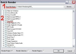 Batch Render Settings